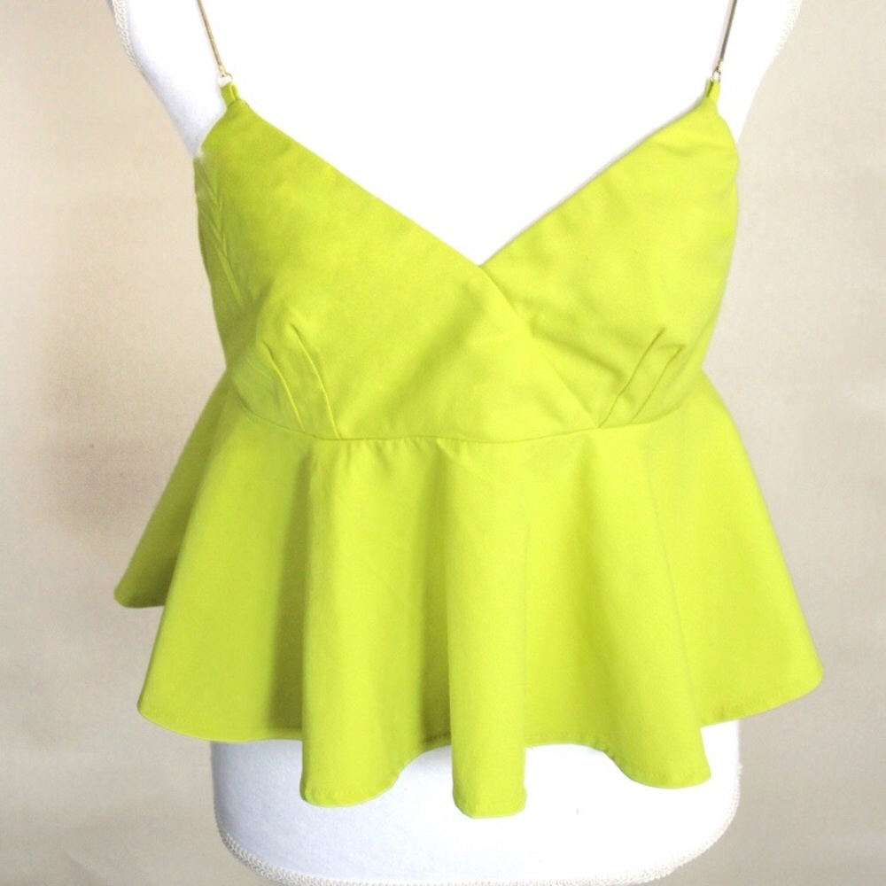 Akira Chicago Peplum Crop Top for Clubbing Sz M - Picture 2 of 8